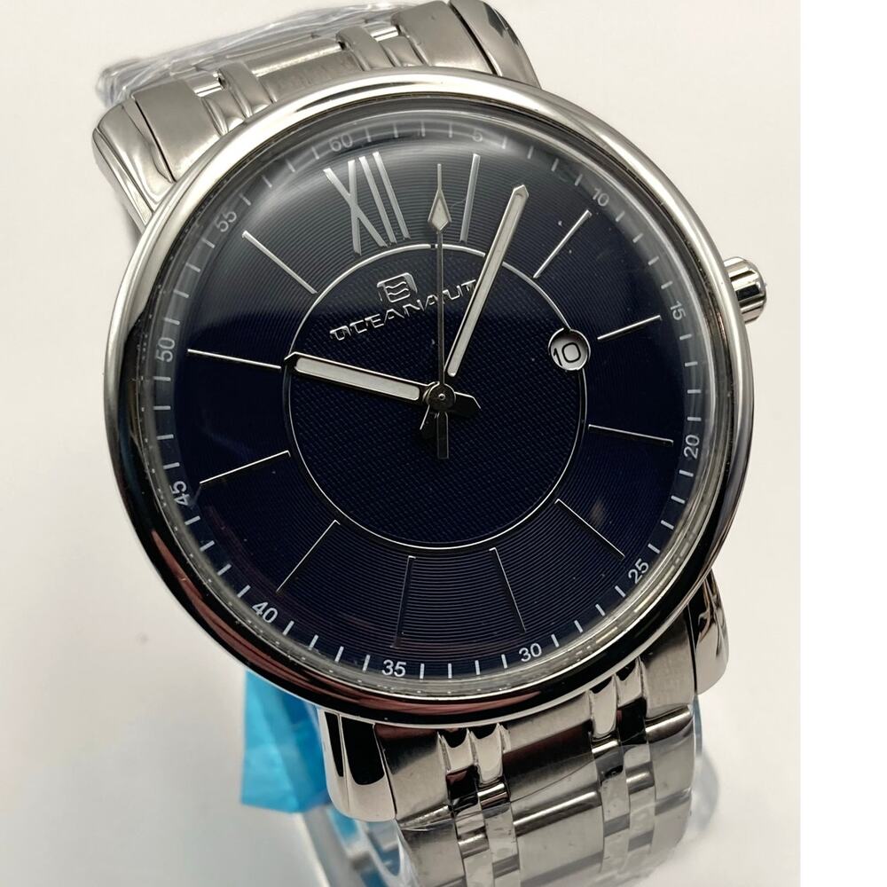 Men's Oceanaut Dress Watch 45mm - Fresh Battery - WR 30m - Date - Wrist 6.75